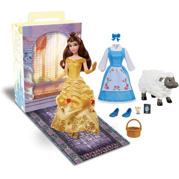 Disney Store Official Princess Story Doll Beauty and the Beast Belle Barbie Doll - Picture 6 of 6